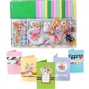 Card Making Kit, DIY Handmade Greeting Card for Kids & Adults, Card Making Supplies for Birthday Invitation, Christmas,Holiday,Baby Shower - 1 of 4