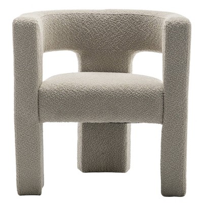 28" Wide Boucle Upholstered Square Armchair - Kinwell