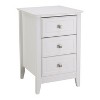 Karl Home 3-Drawer White MDF (Medium-Density Fiberboard) 15.75in. W Nightstands - 2 of 4