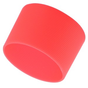 Unique Bargains Silicone Heat-Resistant Reusable Nonslip Glass Bottle Mug Cup Sleeves - 1 of 3