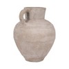 Vase Terracotta Pottery Handled Textured Matte Finish Casual Home Bedroom Office Decor - 22" Ivory & Tan - 4 of 4