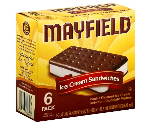 Mayfield Vanilla Ice Cream Sandwich - 6ct