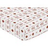 Sweet Jojo Designs Boy or Girl Gender Neutral Unisex Baby Fitted Crib Sheet Boho White and Orange - 3 of 4