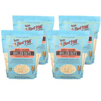 Bob's Red Mill Quick Cooking Rolled Oats Whole Grain - Case of 4/32 oz