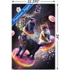 Trends International James Booker - Galaxy Space Cats Riding Donuts Unframed Wall Poster Prints - 3 of 4