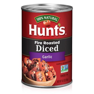 Hunt's 100% Natural Fire Roasted Diced Garlic Tomatoes - 14.5oz