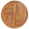 vidaXL Table Top Solid Teak Wood Round 1" 31.5" - 2 of 4