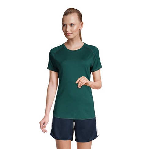Lands' End School Uniform Women's Short Sleeve Active Gym T-shirt - X Large  - Evergreen : Target