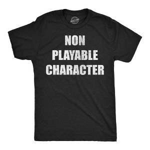 Mens Funny T Shirts Non Playable Character Sarcastic NPC Graphic Novelty Tee For Men - Crazy Dog Men's T Shirt - 1 of 4