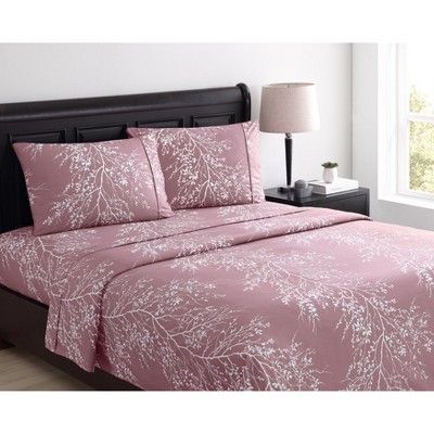 BrylaneHome 4-Pc Foliage Sheet Set