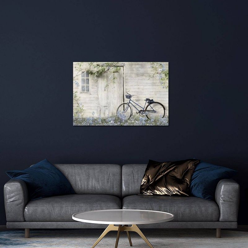 Blue Bike at Barn by Lori Deiter Unframed Wall Canvas - iCanvas, 3 of 4