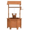 vidaXL Garden Wishing Well Planter 15.7"x15.7"x33.1" Firwood - 2 of 4