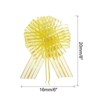 Unique Bargains Bright Metallic Gift Wrapping Large Pull Bow Ribbon for Wedding 5 Pcs - 2 of 4