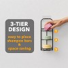 Shampoo Bar Holder, Self-Draining Soap Caddy for Shower, Bathroom Wall, Kitchen Sink, Stainless Steel Rack, Black - 4 of 4