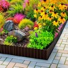 Orieon Heavy-Duty 8" x 20' Corrugated Metal Landscape Edging, 4-Pack Black Galvanized Steel Garden Border for Lawns & Beds. - 3 of 4