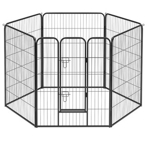 BestMassage Dog Playpen 24/32/40 Inch Heavy Duty Playpen Pen Dog Fence Dog Kennel with Doors Indoor Outdoor Pet Exercise Pen Puppy Playpen - 1 of 4