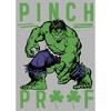 Men's Marvel St. Patrick's Day Pinch Proof Clover Hulk Pull Over Hoodie - 2 of 4