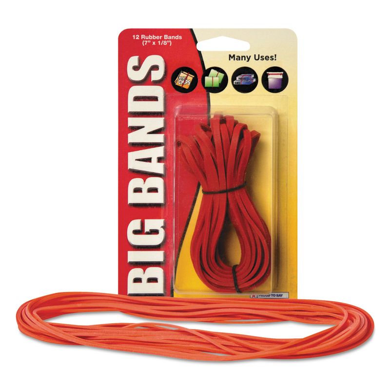 Alliance Big Bands Rubber Bands 7 x 1/8 Red 12/Pack - ALL00700, 2 of 4
