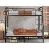 TIRAMISUBEST Metal Bunk Bed with Ladder and Guardrail, Industrial Detachable Bunkbeds with Safety Guard Rails for Teens - 2 of 4