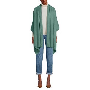 Lands' End Women's CashTouch Shawl Wrap - 1 of 4