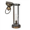 Alpine Corporation 21" Battery Gold Metal and Glass LED Indoor Outdoor Decorative Lantern Off-White: Iron Craftsmanship, 1-Year Warranty - 4 of 4