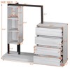 NicBex 50.40"H Open Armoire Wardrobe Closet Storage Cabinet with 3 Shelves & 4 Drawers for Bedroom - 3 of 4