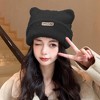 Anna-Kaci Women's Fuzzy Cat Ear Beanie - Soft Plush Winter Hat - 2 of 3