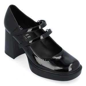 Journee Collection Womens Shasta Mid Heel Square Toe Pumps - 1 of 4