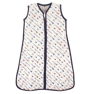 Hudson Baby Infant Boys Muslin Cotton Sleeveless Wearable Sleeping Bag, Sack, Blanket, Arrow - 1 of 2