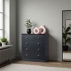 Karl Home 5-Drawer Black Particle Board 25.98in. W Chest of Drawer - 3 of 4