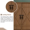 Outdoor Storage Shed with Lockable Door, Wooden Tool Storage Shed - 3 of 4