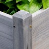 Okak Raised Garden Bed with 3 Planter Boxes 72.5x17.75x31.5 Inch Elevated Wooden Plant Stand with Drainage Holes - 4 of 4