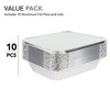 Stock Your Home 9x13 Disposable Aluminum Foil Pans with Cover (10 Pans + 10 Covers) - 2 of 4