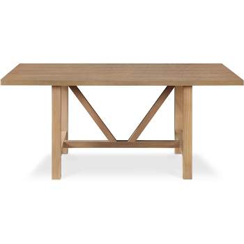 Grant Wood Dining Table Rustic Beige - Finch