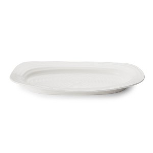 Portmeirion Sophie Conran White Sandwich Tray, 13.5 x 9 Inch, Rectangular Porcelain Serving Platter for Snacks & Entertaining, Dishwasher & Oven Safe - 1 of 4