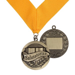 Salutatorian Award Medal on Gold Grossgrain Ribbon - 1 of 1
