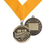 Salutatorian Award Medal on Gold Grossgrain Ribbon