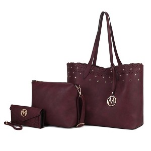 MKF Collection Mariahna 3-Piece Set – Shopper Tote, Crossbody Bag, and Wristlet Wallet Purse by Mia K - 1 of 4
