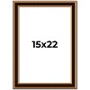 PosterPalooza | Weathered Gold Picture Frame - UV Acrylic, Foam Board Backing, Hanging Hardware - 2 of 4