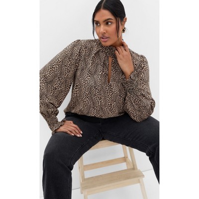 Women's Plus Size TOP INDIE PRT - Cheetah | CITY CHIC