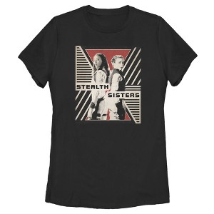 Women's Marvel Black Widow Stealth Sisters Streak T-Shirt - 1 of 3