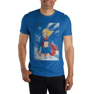 Kara Zor El Supergirl Men's Blue T-Shirt Tee Shirt - 1 of 1