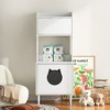 LOVMOR Litter Box Enclosure with Shelves and Doors Pet Crate Storage Cabinet - 4 of 4