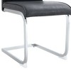 CAVINAS Modern Luxury Simple Arch Chair, PU High Resilience Dining Chair with Crazy Horse Texture and Arched Metal Leg - 4 of 4
