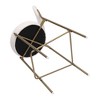 PAGED Velvet Bar Stools Set of 2, 29" H Seat Height Upholstered Bar Chairs with Golden Legs for Home Pub - 4 of 4