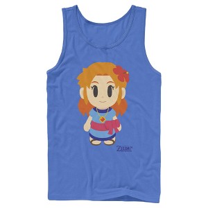 Men's Nintendo Legend of Zelda Link's Awakening Marin Avatar Tank Top - 1 of 3