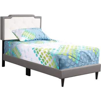 Passion Furniture Deb Jewel and Tufted Twin Panel Bed