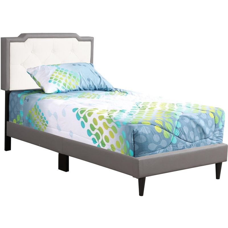 Passion Furniture Deb Jewel and Tufted Twin Panel Bed, 1 of 8