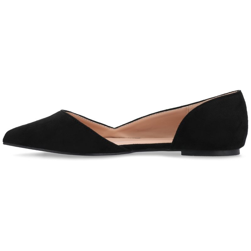 Journee Collection Womens Ester Slip On Pointed Toe D'Orsay Flats, 2 of 10