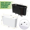 Tall Oval Planter for Outdoor Patio/Porch,Plastic Planter of 2,Durable All-Weather with Removable Insert Bucket for Plants,Flowers, Garden - 4 of 4